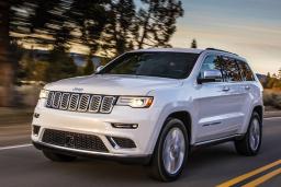 2019 Jeep Grand Cherokee Overland front left in white